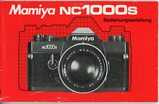 Bedienungsanleitung mamiya nc1 gebraucht kaufen  Dresden