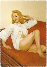 Org 1950s-60s Semi Nude Risque Francês PC- Loiro no Sofá em Camisola e Calcinha comprar usado  Enviando para Brazil
