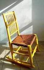 Sedia dondolo vintage usato  Spedire a Italy