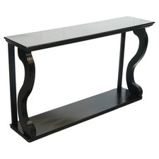ADORÁVEL APARADOR DE MESA CONSOLE ESTILO BARROCO FRANCÊS PRETO PRETO comprar usado  Enviando para Brazil