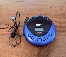 Rádio estéreo RCA CD Walkman portátil CD player FM - azul/preto funcionando, usado comprar usado  Enviando para Brazil