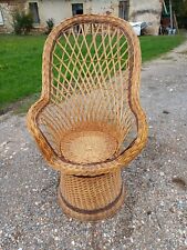 Fauteuil emmanuelle osier d'occasion  Lamonzie-Saint-Martin