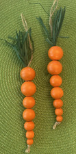 Wooden beaded carrots for sale  Geneva