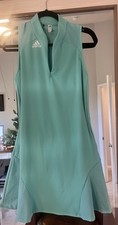 Vestido de golfe Adidas feminino esporte desempenho verde prime azul Tiffany tamanho médio, usado comprar usado  Enviando para Brazil