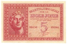 Dracme occupazione italiana usato  Pignataro Maggiore