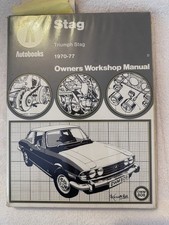 Triumph stag owners for sale  ILKESTON