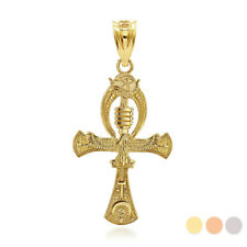 Pingente de ouro 3D egípcio Ankh cruz olho de águia de Hórus Wadjet, usado comprar usado  Enviando para Brazil