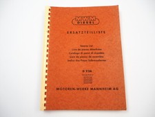 MWM D 226 Dieselmotor Ersatzteilliste Ersatzteilkatalog Spare Parts List 1977, usado comprar usado  Enviando para Brazil