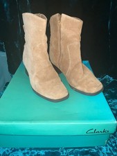 Suede boots clarks for sale  WIGAN