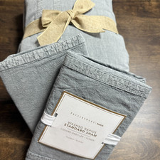 CONJUNTO DE CAPA DE EDREDOM POTTERY BARN TEEN CORREDEIRAS LAVADAS F/Q COM (2) FRONHAS PADRÃO CINZA comprar usado  Enviando para Brazil