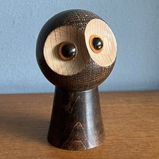Wooden owl ornament for sale  LEEDS