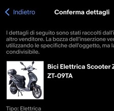 Bici elettrica scooter usato  Italia