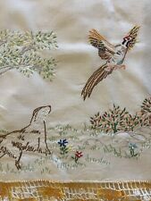 Vintage embroidered bird for sale  Baldwin City