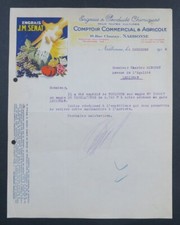 Invoice narbonne 1938 d'occasion  Expédié en Belgium