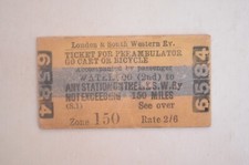 Railway pram ticket for sale  BANBURY