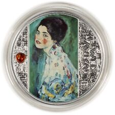 Moeda de prata Camarões, 500 francos CFA, série "Gustav Klimt - Retrato de uma senhora" comprar usado  Enviando para Brazil