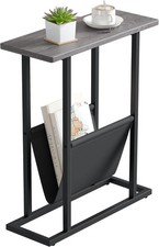 Mesa lateral estreita pequena cinza Yusong 17,7" W com armazenamento #R022 comprar usado Mesa lateral estreita pequena cinza Yusong 17,7" W com armazenamento #R022 comprar usado  Enviando para Brazil