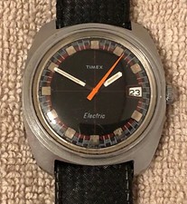 Relógio elétrico masculino vintage Timex - mostrador mira comprar usado  Enviando para Brazil