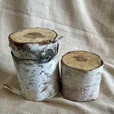 Pair white birch for sale  White Lake