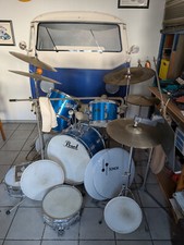 Pearl schlagzeug blau gebraucht kaufen  Düsseldorf