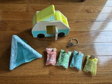 Lovevery | Campista de madeira com chaves e conjunto de acampamento (tenda, 4 sacos de dormir, 4 pessoas) comprar usado  Enviando para Brazil