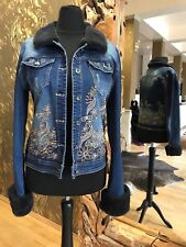 Jeansjacke pelz damenjacke gebraucht kaufen  Frankfurt am Main