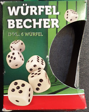 Würfelbecher würfeln würfel gebraucht kaufen  Meiningen