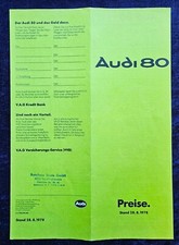 Audi preisliste 1978 gebraucht kaufen  Vechta