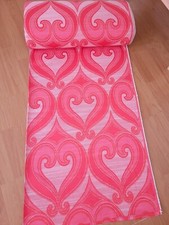 Tecido de cortina vintage por metro/rosa rosa design meados do século anos 70 comprar usado  Enviando para Brazil