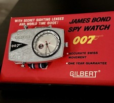 Usado, 1965 GILBERT ~ JAMES BOND 007 ~ RELÓGIO ESPIÃO COM CAIXA PAPELADA SEAN CONNERY RARO comprar usado  Enviando para Brazil