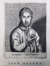 Jean Second Joannes Everardi 1682 Poeta Holandês Gravura Rara Bourges Alciat, usado comprar usado  Enviando para Brazil