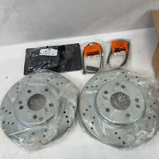Sensores pastilhas de cerâmica rotores frontais com fenda BMW E36 E46 E85 318i 328i Z4 1181338, usado comprar usado  Enviando para Brazil
