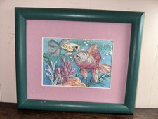 Framed crewel embroidery for sale  Blanket