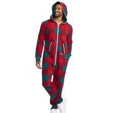 Macacão de lã Tipsy Elves uma peça com zíper masculino GG vermelho verde comprar usado  Enviando para Brazil