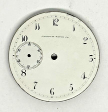 Conversão incomum? Relógio de bolso American Watch Co mostrador segundos @ 9 horas #973 comprar usado  Enviando para Brazil