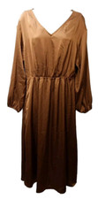 Maxi Vestido Grace Karen Para Mujer Marrón Manga Larga L para Ocasiones Especiales Fiesta segunda mano  Embacar hacia Mexico