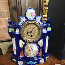 Antique porcelain clock for sale  DEVIZES