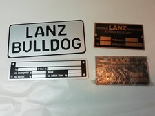 Typenschild lanz bulldog gebraucht kaufen  Nahe
