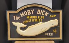 Letrero de pared de madera rústico costero Moby Dick bar hombre cueva garaje cabina decoración segunda mano  Embacar hacia Argentina