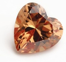 Lote de 2 peças de diamantes soltos em forma de coração com diamante chocolate 7 mm para fazer joias, usado comprar usado  Enviando para Brazil
