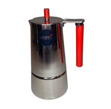 Cafetera espresso italiana vintage Vemi mango rojo segunda mano  Embacar hacia Mexico