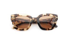 Óculos de sol retangular Tom Ford TF659 Pia 56E tartaruga Havana 48mm $359 varejo comprar usado  Enviando para Brazil