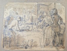 Dessin ancien scène d'occasion  Nice-