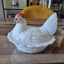 Bonbonnière poule opaline d'occasion  Cognac