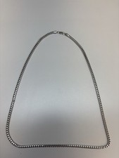 Prata esterlina 925 22” 3mm Franco/Chain 27. Gramas feitas na Itália, usado comprar usado  Enviando para Brazil