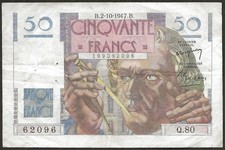 Billet francs verrier d'occasion  Gallardon