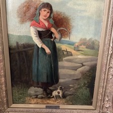Oil painting titled for sale  Raleigh