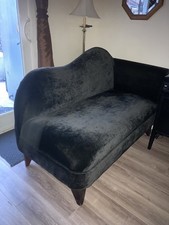 Black velvet chaise for sale  La Verne