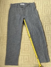 Calça social masculina de linho azul FRESCOBOL CARIOCA - Tamanho 30, usado comprar usado  Enviando para Brazil