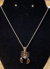 Amber silver scorpion for sale  COALVILLE